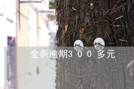 金条逾期300多元 金条逾期300多元