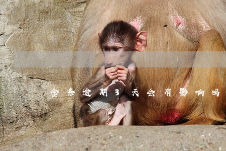 金条逾期3天会有影响吗 金条逾期3天会有影响吗