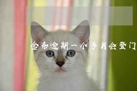 金条逾期一个多月会登门么
