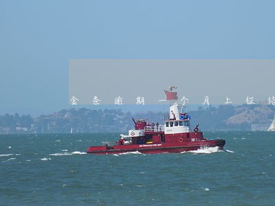 金条逾期一个月上征信不
