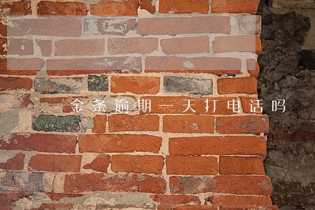 金条逾期一天打电话吗 金条逾期一天打电话吗