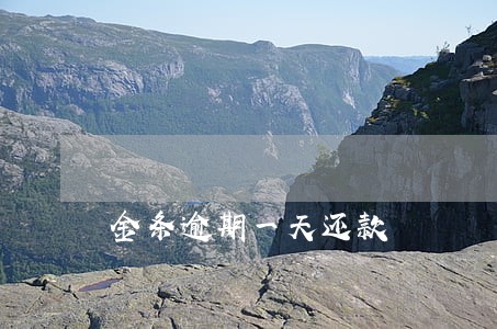 金条逾期一天还款 金条逾期一天还款