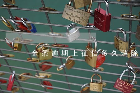 金条逾期上征信多久消除