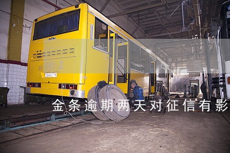 金条逾期两天对征信有影响吗 金条逾期两天对征信有影响吗