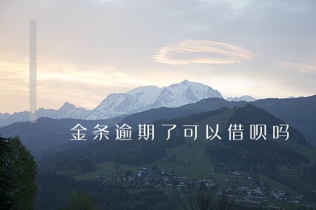 金条逾期了可以借呗吗 金条逾期了可以借呗吗