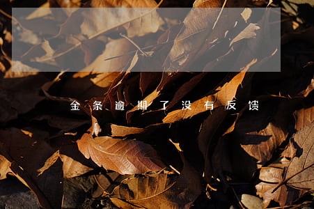 金条逾期了没有反馈 金条逾期了没有反馈