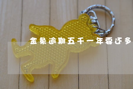 金条逾期五千一年要还多少 金条逾期五千一年要还多少
