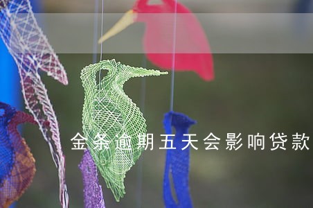 金条逾期五天会影响贷款吗