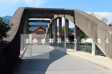 金条逾期后无力偿还怎么办 金条逾期后无力偿还怎么办