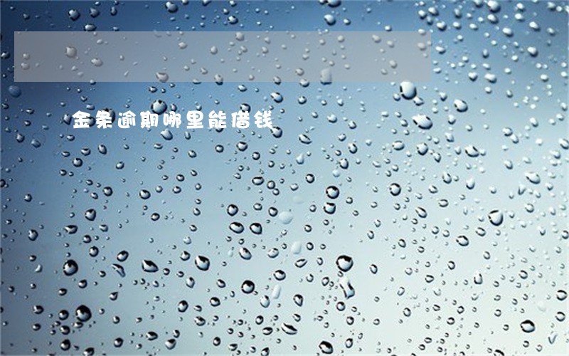 金条逾期哪里能借钱 金条逾期哪里能借钱