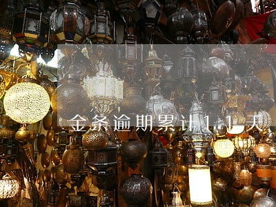 金条逾期累计11天 金条逾期累计11天