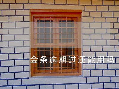 金条逾期过还能用吗 金条逾期过还能用吗