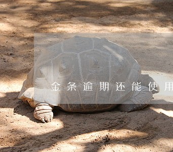 金条逾期还能使用吗 金条逾期还能使用吗