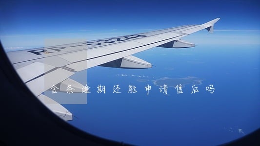 金条逾期还能申请售后吗 金条逾期还能申请售后吗