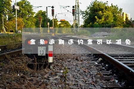 金条逾期违约金可以减免吗 金条逾期违约金可以减免吗