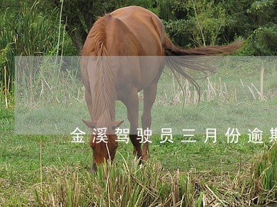 金溪驾驶员三月份逾期未年审名单 金溪驾驶员三月份逾期未年审名单