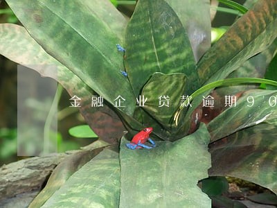 金融企业贷款逾期90天