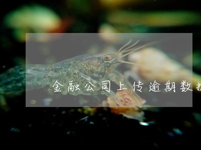 金融公司上传逾期数据