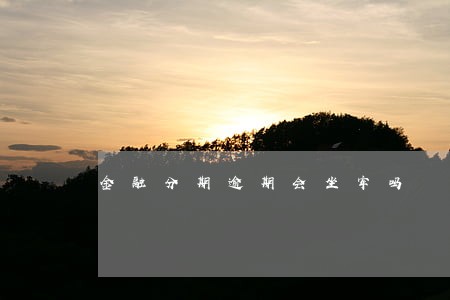 金融分期逾期会坐牢吗 金融分期逾期会坐牢吗