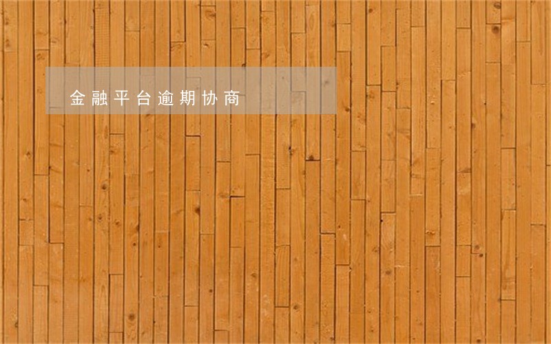 金融平台逾期协商