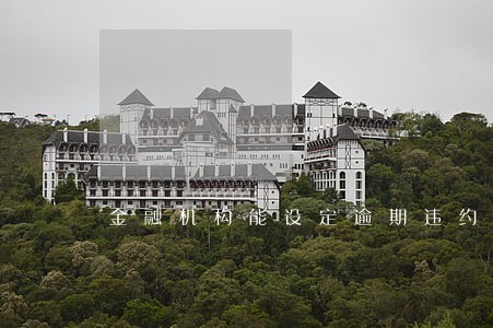金融机构能设定逾期违约金 金融机构能设定逾期违约金