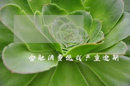 金融消费说我严重逾期 金融消费说我严重逾期