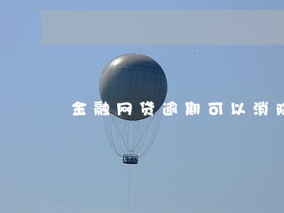 金融网贷逾期可以消除吗 金融网贷逾期可以消除吗