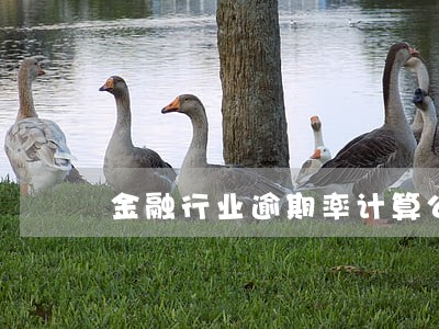 金融行业逾期率计算公式 金融行业逾期率计算公式