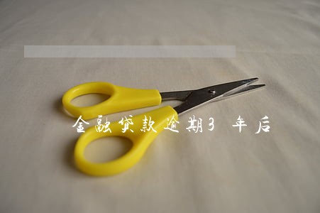 金融贷款逾期3年后 金融贷款逾期3年后