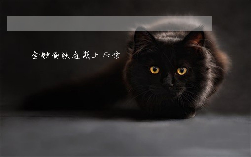 金融贷款逾期上征信 金融贷款逾期上征信