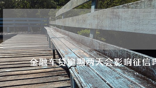 金融车贷逾期两天会影响征信吗 金融车贷逾期两天会影响征信吗