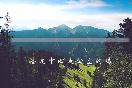 鉴定中心是公立的吗
