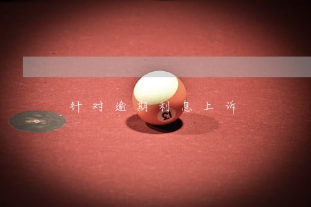 针对逾期利息上诉 针对逾期利息上诉