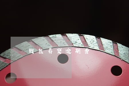 钱包易贷逾期费 钱包易贷逾期费