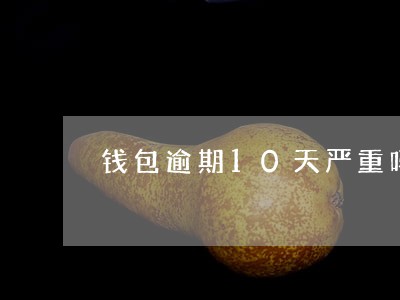 钱包逾期10天严重吗