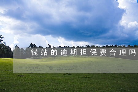 钱站的逾期担保费合理吗 钱站的逾期担保费合理吗