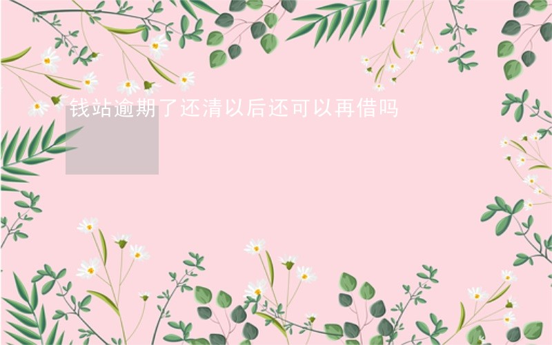钱站逾期了还清以后还可以再借吗 钱站逾期了还清以后还可以再借吗