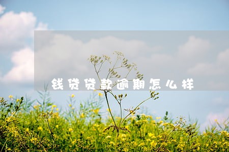 钱贷贷款逾期怎么样 钱贷贷款逾期怎么样