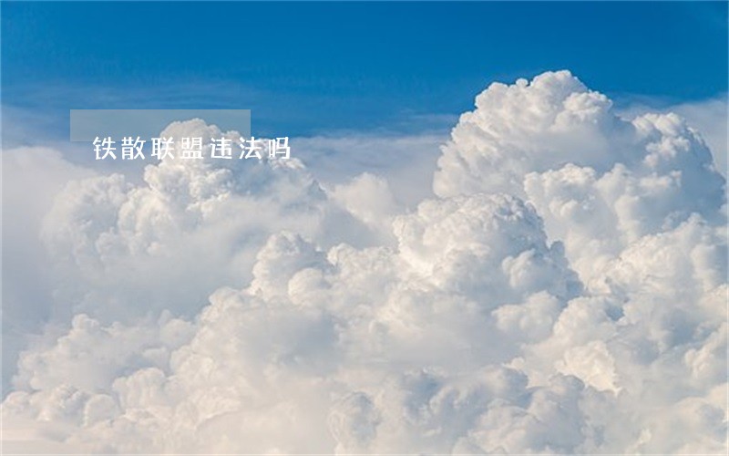 铁散联盟违法吗
