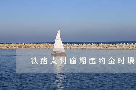 铁路支付逾期违约金时填写什么 铁路支付逾期违约金时填写什么