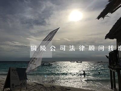 铜陵公司法律顾问找谁好 铜陵公司法律顾问找谁好