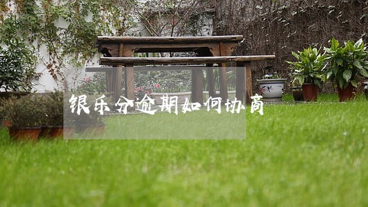 银乐分逾期如何协商 银乐分逾期如何协商
