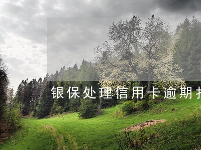 银保处理信用卡逾期扣工资卡