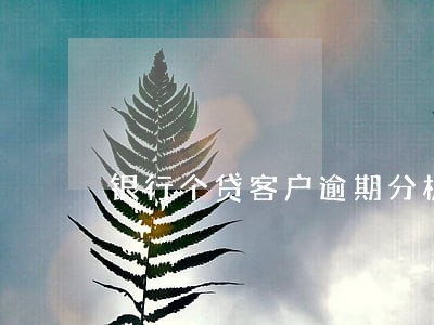 银行个贷客户逾期分析