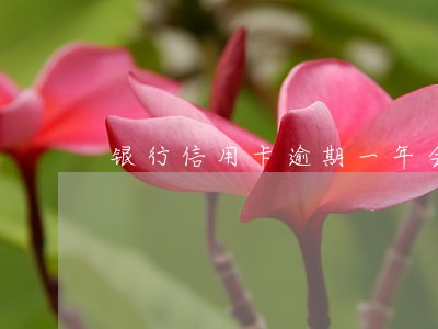 银行信用卡逾期一年会怎 银行信用卡逾期一年会怎