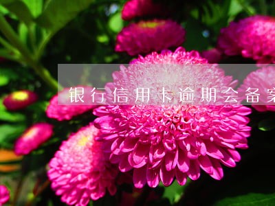 银行信用卡逾期会备案吗 银行信用卡逾期会备案吗