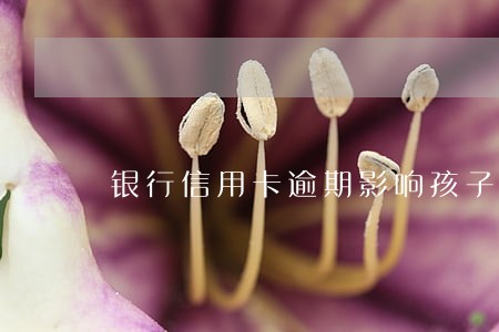 银行信用卡逾期影响孩子吗