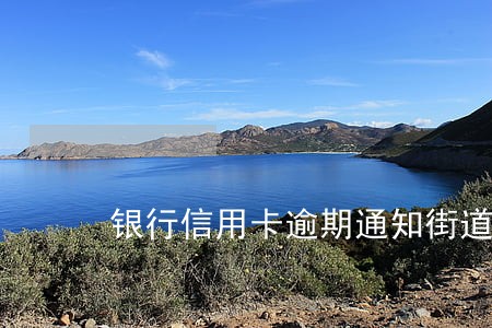 银行信用卡逾期通知街道 银行信用卡逾期通知街道