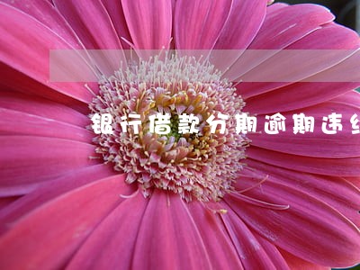 银行借款分期逾期违约金计算 银行借款分期逾期违约金计算