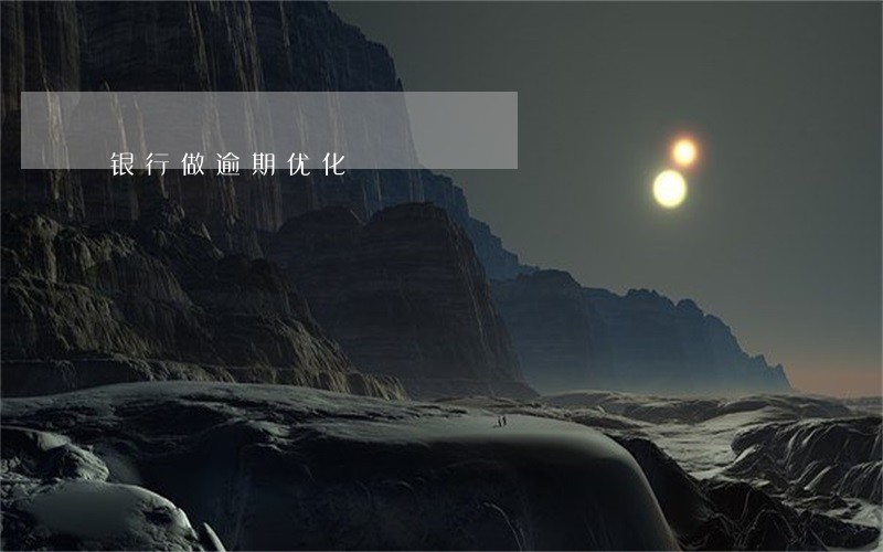 银行做逾期优化 银行做逾期优化